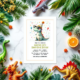 Convites Festa de aniversário do dinossauro