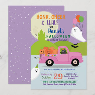 Convites Festa de Aniversário do Fantasma por Caminhão Ro