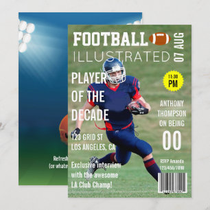 Convites Festa de aniversário do futebolista da Celebração 