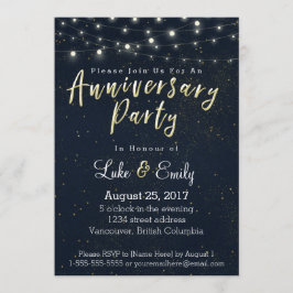 Convites Festa de Aniversário do Glamor da Meia-Noite