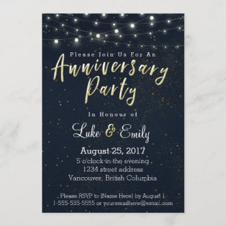 Convites Festa de Aniversário do Glamor da Meia-Noite