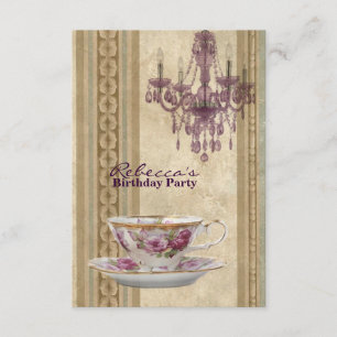 Convites festa de aniversário do jardim francês