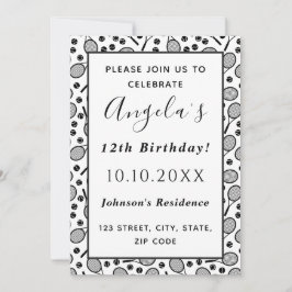 Convites Festa de aniversário do jogador de tênis