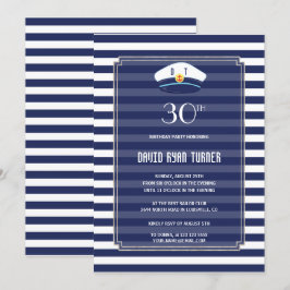 Convites Festa de aniversário do Marinho Náutico Strips Sil