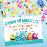 Convites Festa de aniversário do Monster Halloween Kid<br><div class="desc">Este convite é perfeito para a festa de aniversário do seu filho.</div>