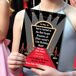 Convites Festa de aniversário do Movie Premiere de ação de 