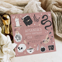 Convites Festa de aniversário do Mystical Crystal Fortune T