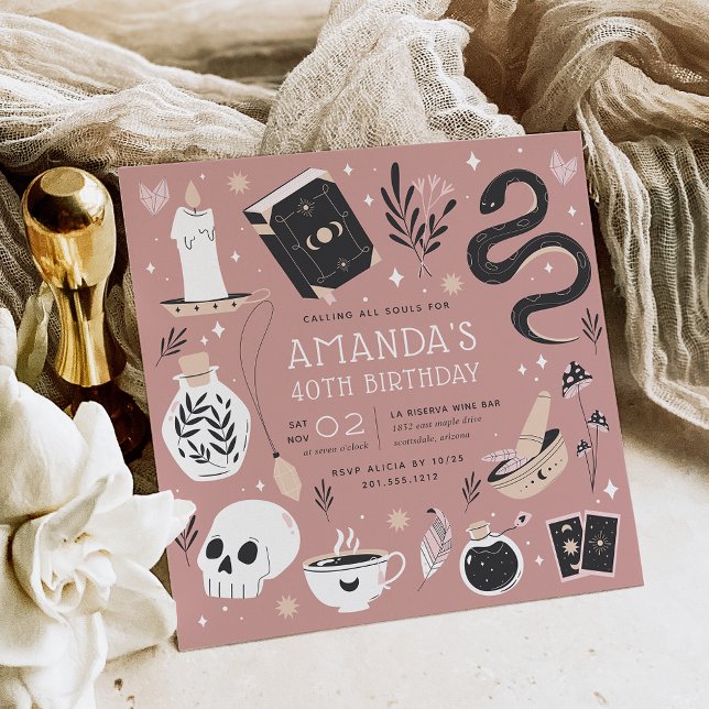 Convites Festa de aniversário do Mystical Crystal Fortune T (Criador carregado)