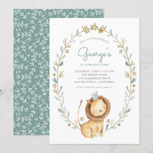 Convites Festa de aniversário do Príncipe Wreath