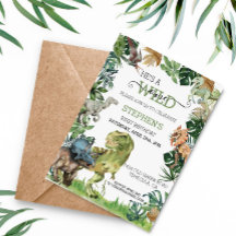 Festa de Aniversário do Selvagem Dinossauro Raptor