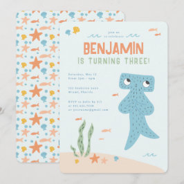 Convites Festa de Aniversário do Slumberkins Hammerhead