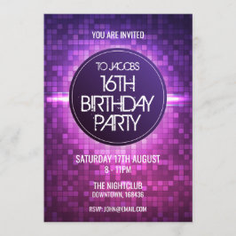 Convites Festa de aniversário do Teen Night Club