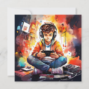 Convites Festa de aniversário do Video Game Boy