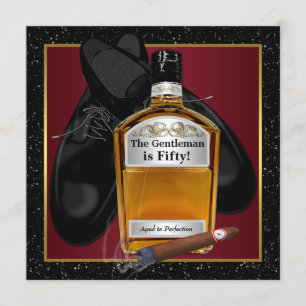 Convites Festa de Aniversário do Whiskey do Homem