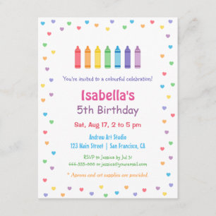 Convites Festa de aniversário dos artesanatos das artes do