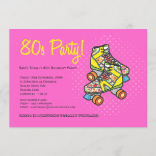 Convites Festa de aniversário dos Skates do cilindro de an