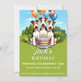 Convites Festa de aniversário dos Terrenos da Fox do Cabelo