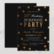 Festa de aniversário Dourada de Conflito e Surpres