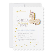 Festa de aniversário Dourada Glitter Unicorn Rainb