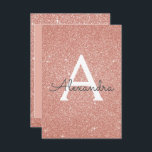 Convites Festa de aniversário Dourada Sparkle Glitter 50ª r<br><div class="desc">Rosa Dourado Sparkle Glitter Girly Festa de aniversário Nome do Monograma e 50º Convite de aniversário inicial. Este convite de 50 anos é perfeito para o Rosa Dourado Sparkle Glitter Girly Party, que quer comemorar em Rosa Rosa Rosa Dourada. Os produtos correspondentes personalizados podem ser criados pelo Designer por solicitação....</div>