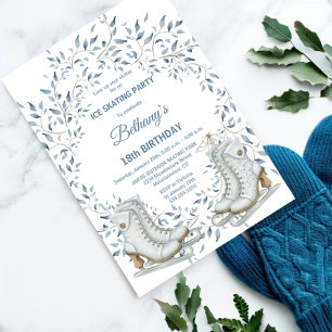 Convites Festa de aniversário Elegante De Pele De Gelo