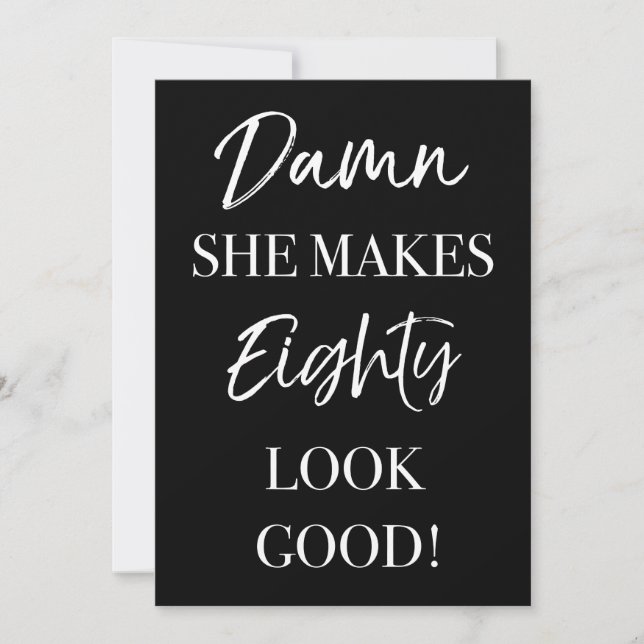 Convites Festa de aniversário engraçada (Frente)