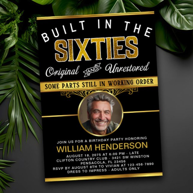 Convites Festa de aniversário Engraçada de Mens Construída  (Criador carregado)