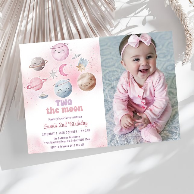 Convites Festa de aniversário Espacial Dois A Foto De Anive (Criador carregado)