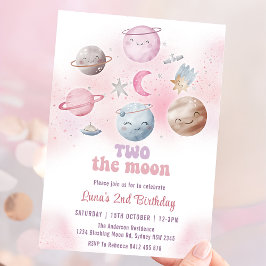 Convites Festa de aniversário Espacial Dois O segundo anive