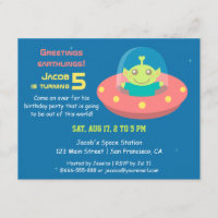 Festa de aniversário estrangeira bonito do espaço