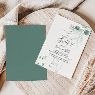 Convites Festa de aniversário Eucalipto Verde de Verão 16