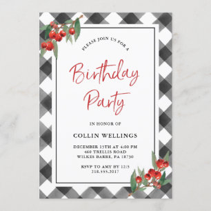 Convites Festa de aniversário feita sob encomenda preta &