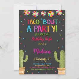 Convites Festa de aniversário Fiesta Editável