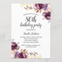 Festa de aniversário Floral 80