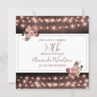 Festa de aniversário Floral das Luzes de Cordas Ru
