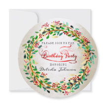 Festa de aniversário Floral Elegante Marfim Vermel