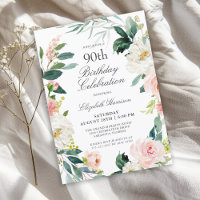 Festa de aniversário Floral Rosa Blush Feminina