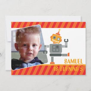 Convites FESTA DE ANIVERSÁRIO FOTOGRAFAR CONVIDA :: robô da