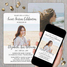 Convites Festa de aniversário Fotográfica 2 do Script Moder