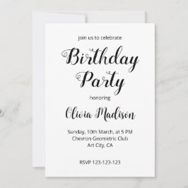 Convites Festa de aniversário Geométrica da Cinza Amarela