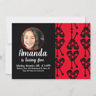 Convites Festa de aniversário Geométrica do Inseto do Inset