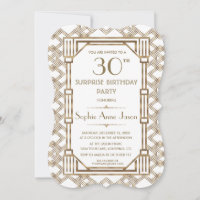 Festa de Aniversário Glam White Gold Great Gatsby
