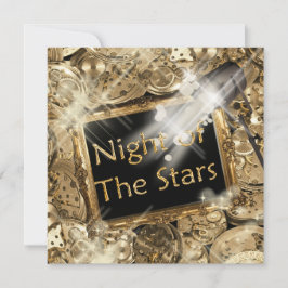 Convites festa de aniversário glamour de Hollywood