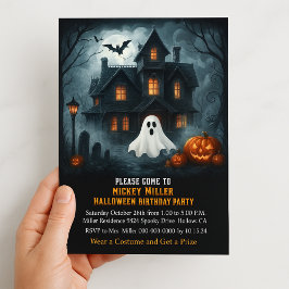 Convites Festa de Aniversário Infantil Casa Assombrada de H