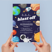 Festa de Aniversário Infantil de Astronauta Espaci