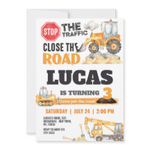 Festa de Aniversário Infantil de Caminhão de Const