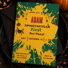 Convites Festa de Aniversário Infantil de Halloween Hallowe