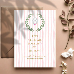 Convites Festa de aniversário Infantil Miniatura de Golfe