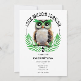 Convites Festa de aniversário Longa da Noite do Coruja