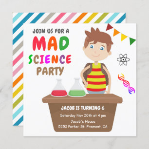 Convites Festa de aniversário louca dos meninos da